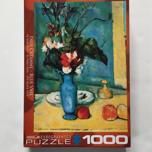 SALE—-Eurographics Paul Cezanne Blue Vase Puzzle 1000 pc - Picture 2 of 5